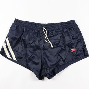 80s New Patrick Mens Small Lined Soccer Shorts